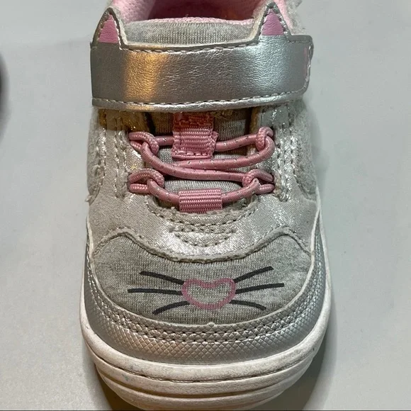 Stride Rites Kitty toddler sneakers size 4M - Picture 4 of 9